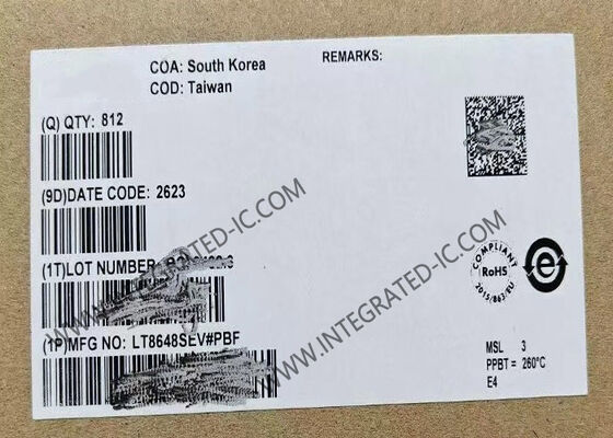 LT8648SEV 42V مزامنة خطوة إلى أسفل مفاتيح صامتة رقاقة الدوائر المتكاملة