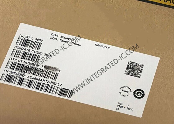 AD8605ARTZ ضخم تشغيلي منخفض الضوضاء CMOS Rail-to-Rail مدخل ومخرج مع عرض النطاق الترددي 10 ميغاهرتز