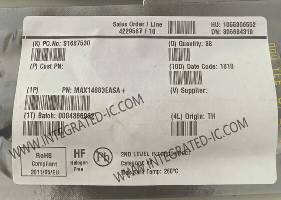 شريحة الدوائر المتكاملة MAX14883EASA 1Mbps 130mV CAN Transceiver IC SOIC8