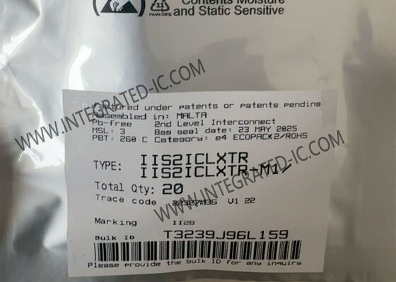 أجهزة الاستشعار IC IIS2ICLXTR أجهزة استشعار الحركة الرقمية ذات المحورين