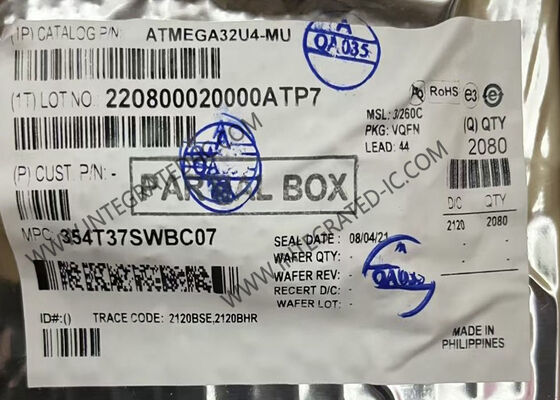16MHz الدوائر المتكاملة رقاقة ATMEGA32U4-MU 8 بت متحكم رقاقة 44VQFN IC رقاقة