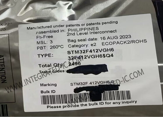 متحكم MCU STM32F412VGH6 ميكروكنترولر أحادية النواة