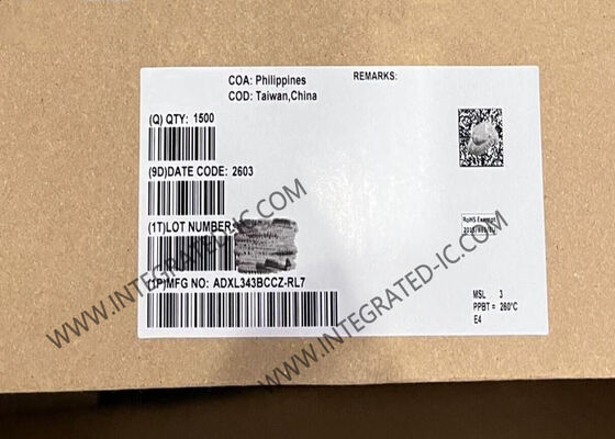 ADXL343BCCZ أجهزة الاستشعار IC 3- محور المسرع الرقمي مع المسرع الرقمي MEMS LGA-14