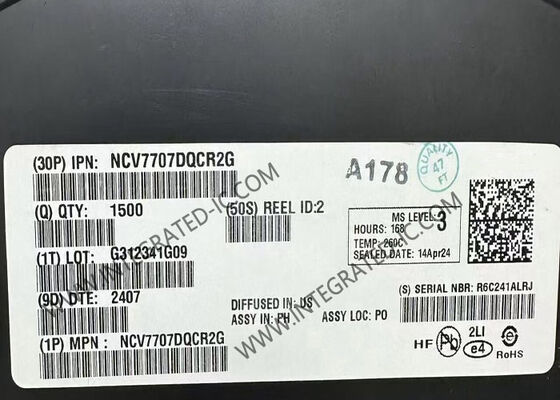 NCV7707DQCR2G 6.5mA رقاقة الدوائر المتكاملة للسيارات