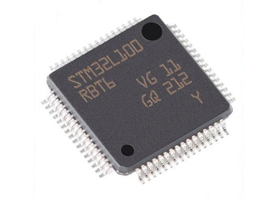 رقاقة دائرة متكاملة 32 ميجا هرتز STM32L100RBT6 ميكروكنترولر أحادية النواة IC 64LQFP