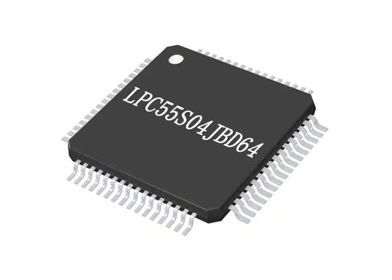 ICs Chip LPC55S04JBD64 متحكم IC 32 بت أحادي النواة 96 ميجا هرتز 128 كيلو بايت