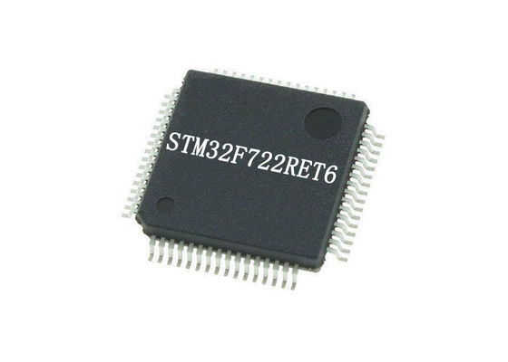 شريحة ICs STM32F722RET6 ARM Cortex-M7 متحكم دقيق IC 64-LQFP Package