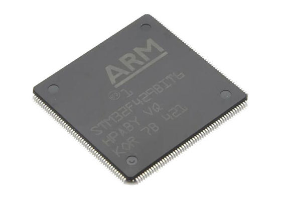 Microcontrollers Chip STM32F429BIT6 LQFP208 32Bit أحادية النواة 180 ميجا هرتز متكاملة IC