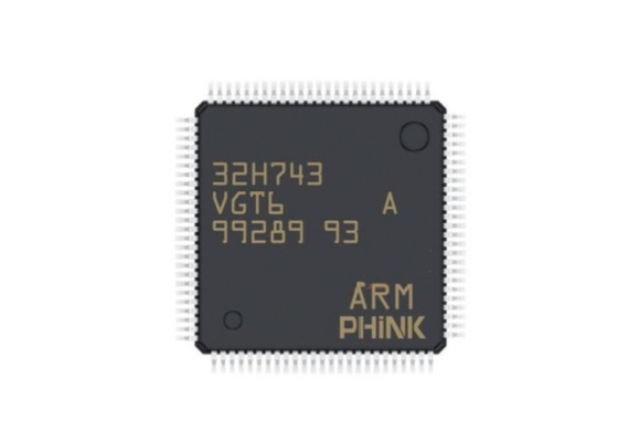 أحادية النواة 32 بت MCU STM32H743VGT6 Arm Cortex M7 MCU Flash 1MB RAM