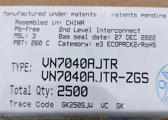 عالية الجانب VN7040AJTR رقاقة الدائرة المتكاملة 24A تحميل السائقين IC 40mOhm IC رقاقة