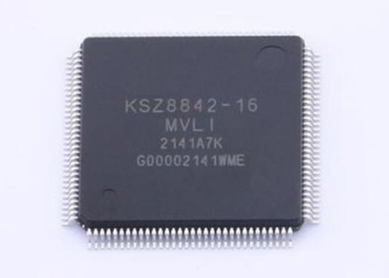 شريحة الدوائر المتكاملة KSZ8842-16MVLI لقطة التبديل الإلكتروني لـ LQFP128