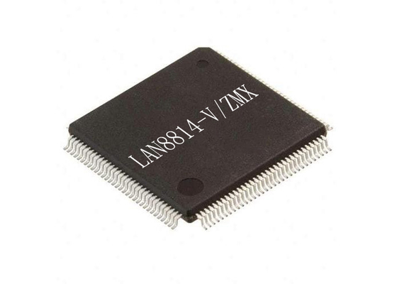 الدوائر الإلكترونية المتكاملة 128-TQFP LAN8814-V/ZMX 4-Port Ethernet Transceiver IC