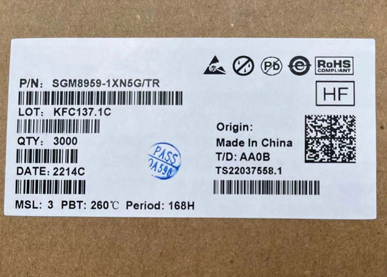 1.8 فولت واحد SGM8959-1XN5G منخفض الضوضاء عالية الدقة صفر الانجراف مكبر للصوت التشغيلي