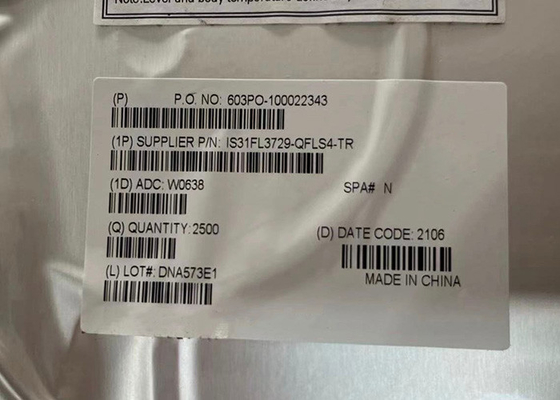 IS31FL3729-QFLS4-TR رقاقة الدوائر المتكاملة 35mA مدفوع LED المصفوفة IC 32-QFN