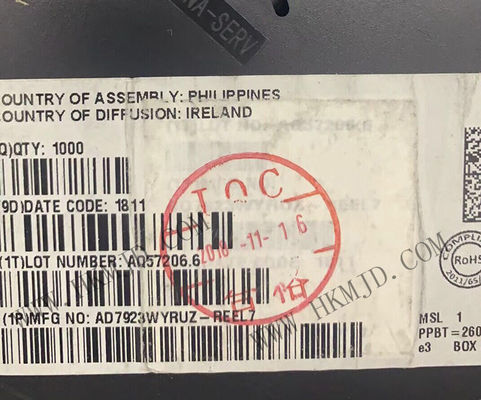 شريحة الدوائر المتكاملة AD7923WYRUZ 4-قناة 200 kSPS 12-بيت ADC مع تسلسل