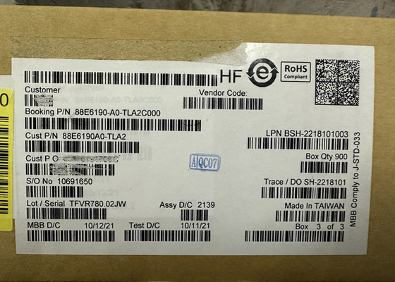 IC Ethernet 88E6190-A0-TLA2C000 11 منفذ Ethernet Switch IC حزمة BGA