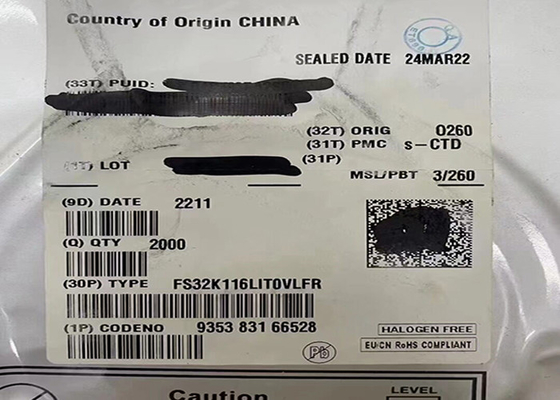 وحدة التحكم الصغيرة FS32K116LIT0VLFR 48MHz ARM Cortex-M0+ S32K وحدة التحكم الصغيرة IC 48-LQFP