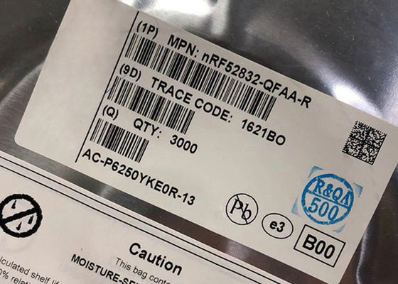 BT IC NRF52832 2.4GHz متعددة الاستخدامات BT طاقة منخفضة 5.4 SoC QFN-48 بروتوكول متعدد SoC