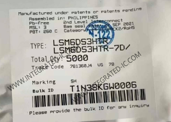 LSM6DS3HTR أجهزة الاستشعار IC أجهزة استشعار الحركة LGA-14 iNEMO وحدة الثبات 6- المحور IMU