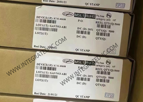 ICM-40608 جهاز استشعار IC أداء 6- محور MEMS MotionTracking IMU LGA-14 أجهزة استشعار الحركة
