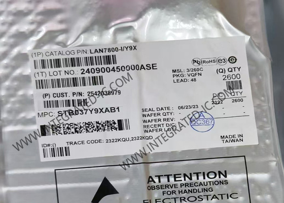 وحدة تحكم Ethernet IC LAN7800-I/Y9X وحدة تحكم Ethernet فائقة السرعة 60mA USB Interface IC