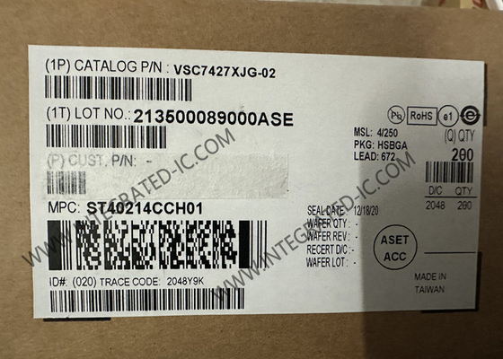وحدة تحكم Ethernet IC VSC7427XJG-02 26 Port Managed Layer 2-Ethernet Switch IC