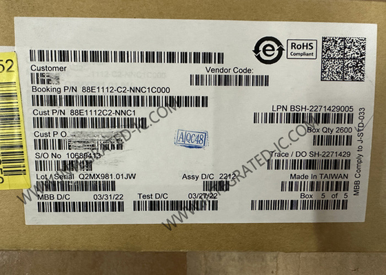 IC Ethernet 88E1112-C2-NNC1C000 جهاز استقبال Ethernet متكامل 10/100/1000 جيجابيت