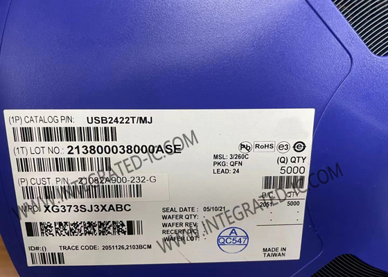 رقاقة الدائرة المتكاملة USB2422T/MJ 2-Port USB 2.0 High-Speed Hub Controller QFN-24