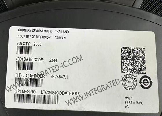 LTC2484CDD رقاقة الدائرة المتكاملة 24-بيت ΔΣ ADC مع إيقاف التيار المدخل السهل DFN-10