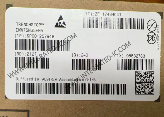 IKW75N65EH5 رقاقة الدوائر المتكاملة سرعة عالية 650 فولت IGBT ترانزستورات التبديل الصلب