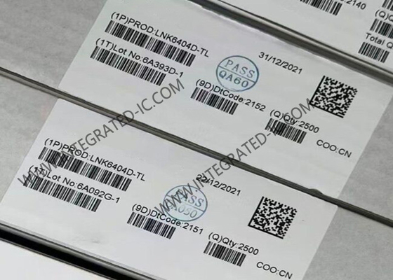 LNK6404D رقاقة الدوائر المتكاملة كفاءة الطاقة الدقيقة التنظيم الجانبي الأساسي CV / CC المفتاح