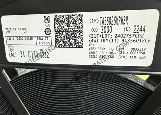 TAS5825MRHBR رقاقة الدوائر المتكاملة 38W ستيريو فئة D مكبر صوت ذكي VQFN-32