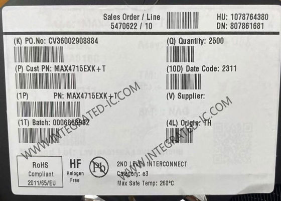 MAX4715EXK رقاقة الدوائر المتكاملة 400mOhm مفاتيح SPST التناظرية ذات التغذية الواحدة SC70-5