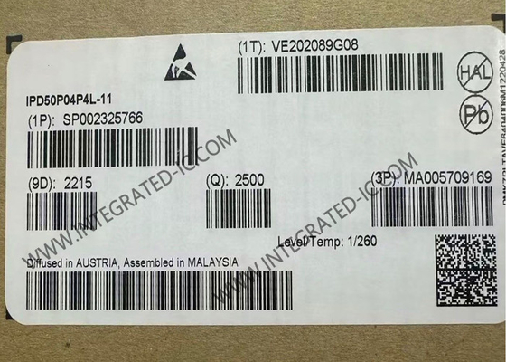 IPD50P04P4L-11 رقاقة الدوائر المتكاملة P-Channel 10.6mΩ ترانزستورات OptiMOSTM-P2 MOSFET للسيارات