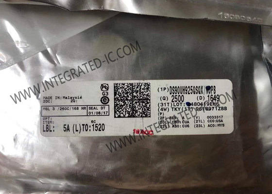 DS90UH925QSQX رقاقة الدائرة المتكاملة 24 بت لون FPD-Link III Serializer مع HDCP