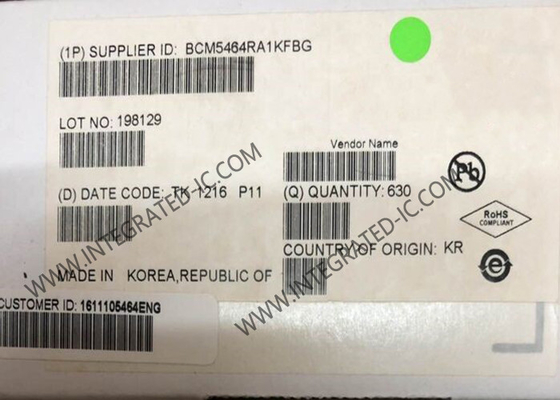 BCM5464RA1KFBG Ethernet IC Quad-Port 10/100/1000BASE-T ناقل إيثرنت النحاسي جيجابيت