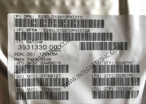 S29GL01GS10FHI010 ذاكرة IC رقاقة 1Gbit متوازية MIRRORBIT TM الكسوف أو ذاكرة فلاش IC