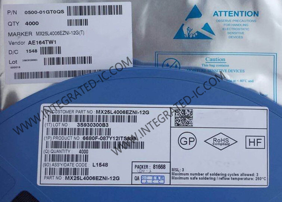 MX25L4006EZNI-12G ذاكرة IC رقاقة 4Mbit CMOS متسلسلة أو ذاكرة فلاش IC WSON-8