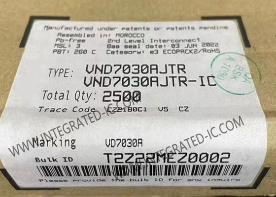VND7030AJTR رقاقة الدوائر المتكاملة 40A قناة مزدوجة سائق الجانب العالي PowerSSO-16