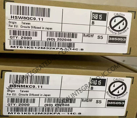 MT61K512M32KPA-14C:B ذاكرة IC رقاقة GDDR6 SGRAM ذاكرة 16Gbit ذاكرة الديناميكية الوصول العشوائي