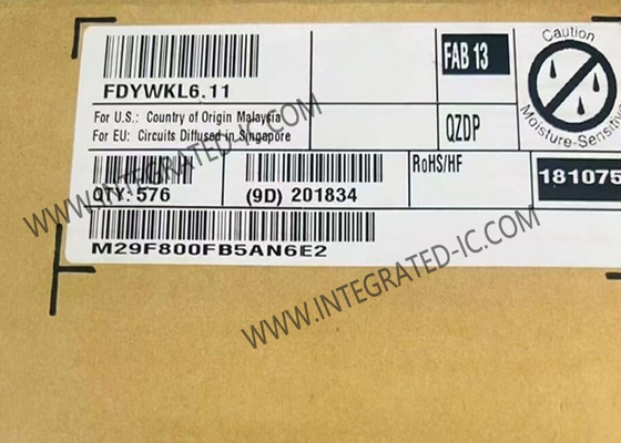M29F800FB5AN6E2 ذاكرة IC رقاقة 8Mbit متوازية أو فلاش ذاكرة مضمنة TSOP-48