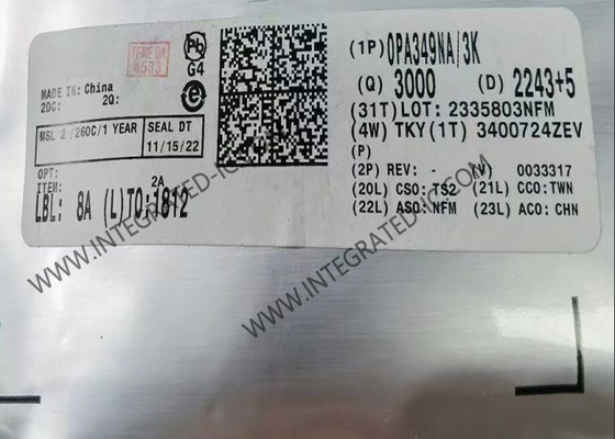 OPA349NA رقاقة الدوائر المتكاملة 70kHz محرك مكبر تشغيل CMOS السكك الحديدية إلى السكك الحديدية SOT-23-5