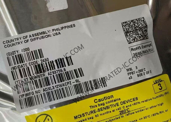 ADXL312WACPZ أجهزة الاستشعار IC طاقة منخفضة للغاية 3 محورات المسرع الرقمي LFCSP-32