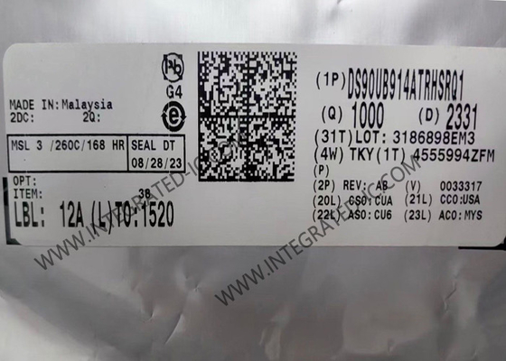 DS90UB914ATRHSRQ1 رقاقة الدوائر المتكاملة عالية السرعة FPD-Link III Deserializer WQFN-48 حزمة