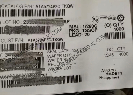 ATA5724P3C-TKQW وحدة الاتصالات اللاسلكية متعددة الشريحة PLL المستقبل حزمة TSSOP-20