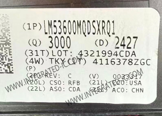 LM53600MQDSXRQ1 رقاقة الدوائر المتكاملة للسيارات 3.5 فولت إلى 36 فولت 650mA محول متزامن 2.1MHz Step-Down
