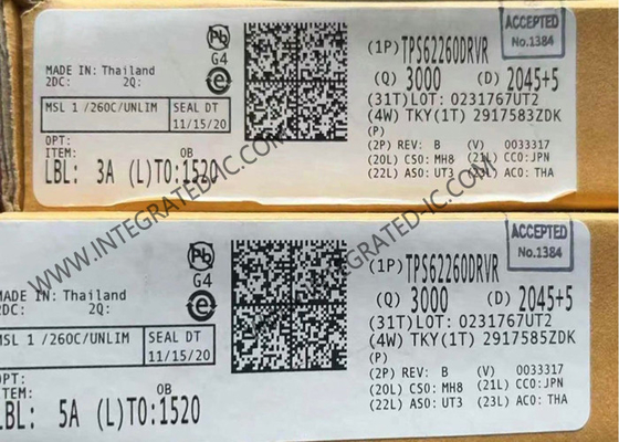 TPS62260DRVR رقاقة الدائرة المتكاملة 600mA محول متزامن Step Down WSON-6