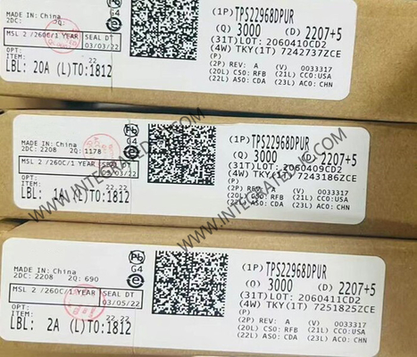 TPS22968DPUR حلقة متكاملة رقاقة محولات الحمل القناة المزدوجة WSON-14 مفاتيح الطاقة