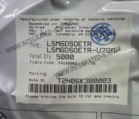 LSM6DSOETR أجهزة الاستشعار IC 6- محور IMU LGA-14L iNEMO 6DoF وحدة قياس الثبات