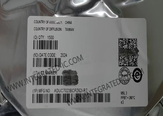 ADUC7023BCPZ62I وحدة التحكم الدقيقة MCU وحدة التحكم الدقيقة التناظرية مع معالجة IRQ المحسنة